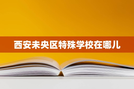 西安未央區特殊教育資源分布與教育項目投資方向探析